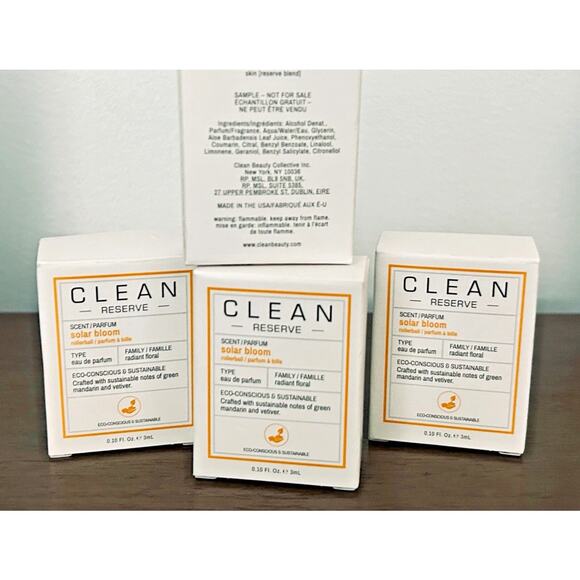 Clean Reserve Solar Bloom 2-Pack – Rollerball Perfume, 0.1 fl oz Each - Picture 2 of 2